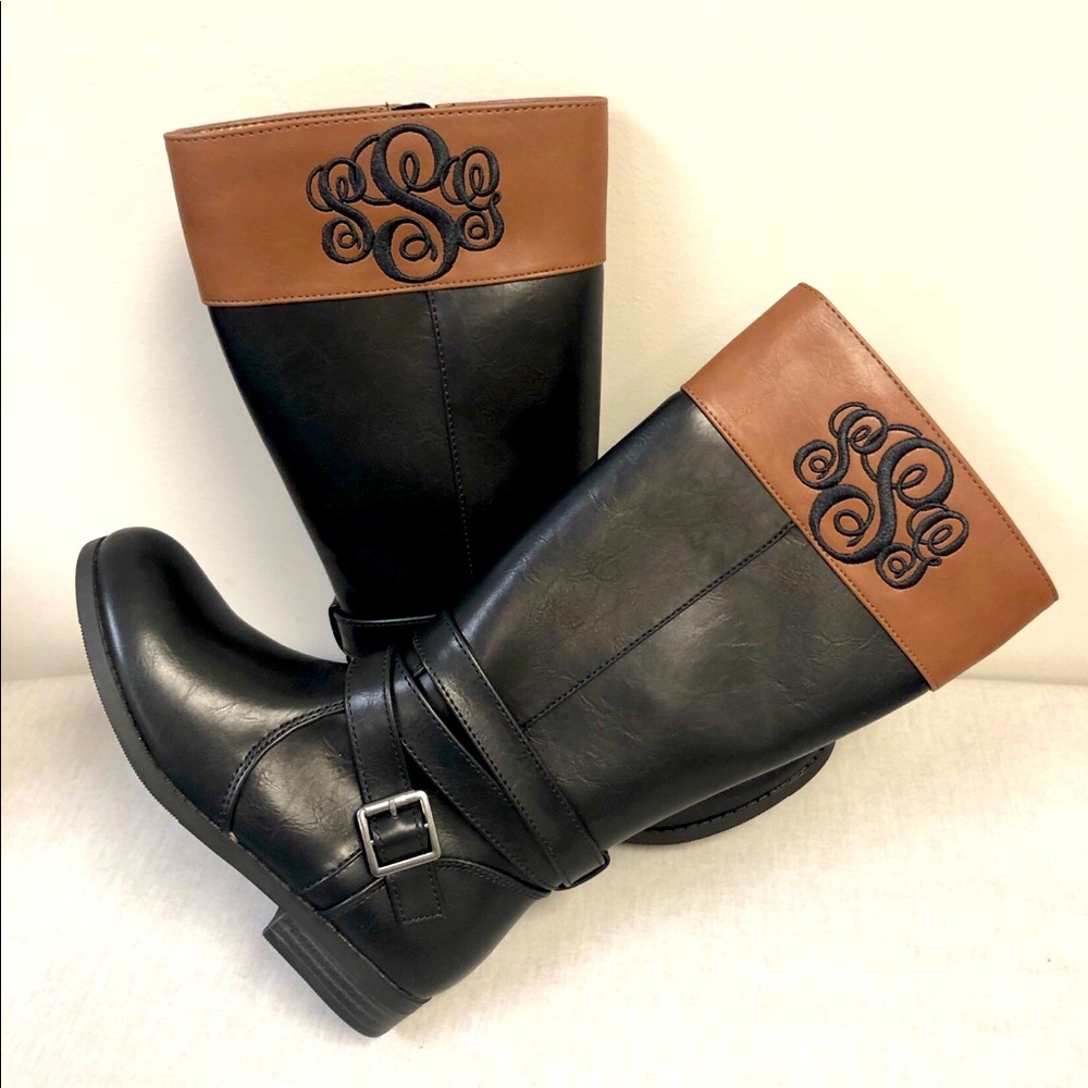 Girls Personalized Monogrammed Boots